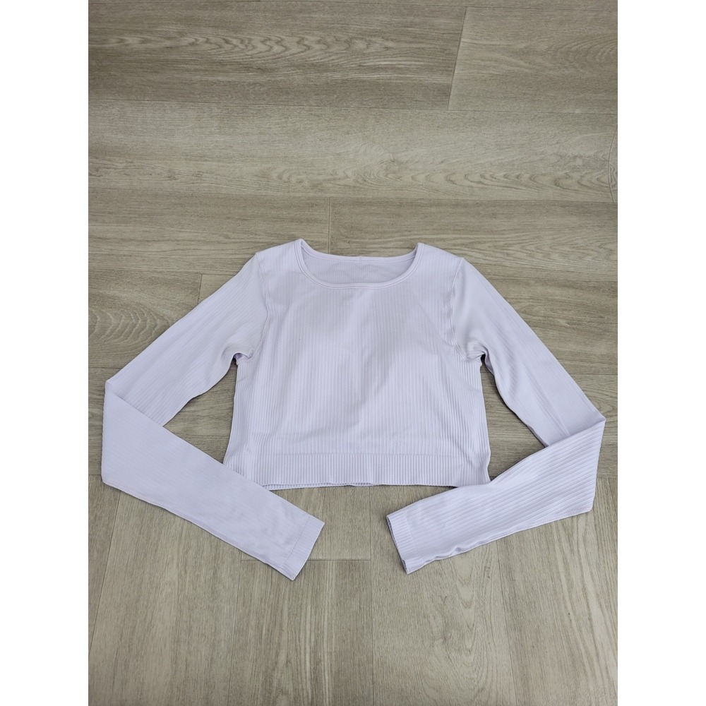 Lululemon Ebb to Street Long Sleeve Top Women's Size 8 Purple Lilac LW3DZNS